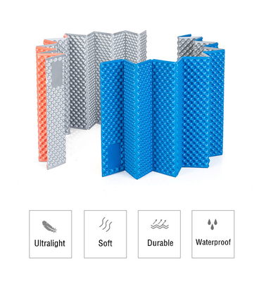 Fast Shipping Custom Logo Portable Flexible Foam Waterproof pad tidur tahan lama dengan lapisan aluminium tikar berkemah