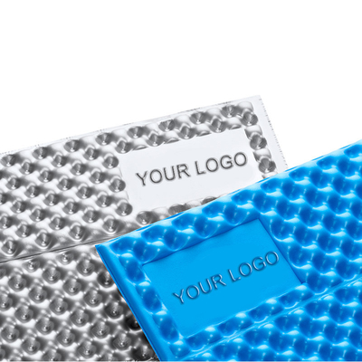 Fast Shipping Custom Logo Portable Flexible Foam Waterproof pad tidur tahan lama dengan lapisan aluminium tikar berkemah