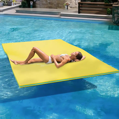 Pabrik Langsung Air Floating Pad 3 Lapisan tebal XPE Foam Float Mat Kolam renang Danau