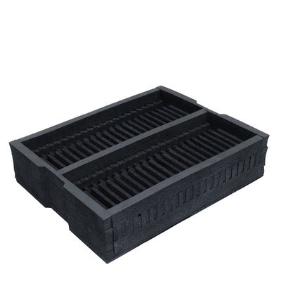 Tray busa ESD hitam / ESD PE pengemasan Tray busa / ESD PU Sponge
