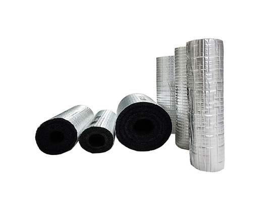 Roll Isolasi Saluran HVAC Polyethylene Cross Linked Foam XLPE Rolls Dengan Foil Aluminium Dan Lem Perekat