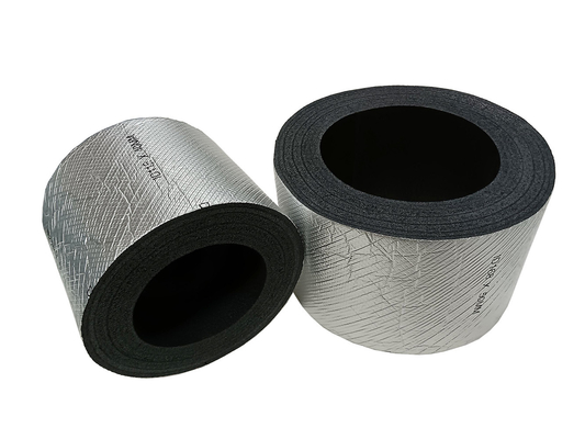 Roll Isolasi Saluran HVAC Polyethylene Cross Linked Foam XLPE Rolls Dengan Foil Aluminium Dan Lem Perekat