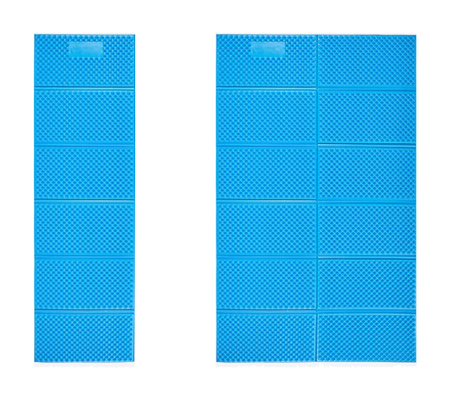 Waterproof Double Folding Sleep Mats Aluminium Film Closed Cell Foam Sleeping Pad Untuk Camping 2 Orang