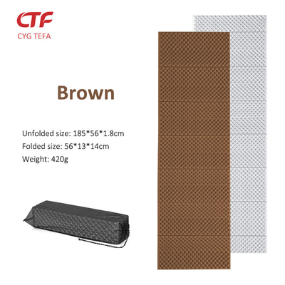Tetap nyaman di mana saja Ringan dan tahan lama Aluminium film XPE IXPE busa Tidur Mat Camping Pad