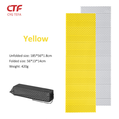 Tetap nyaman di mana saja Ringan dan tahan lama Aluminium film XPE IXPE busa Tidur Mat Camping Pad
