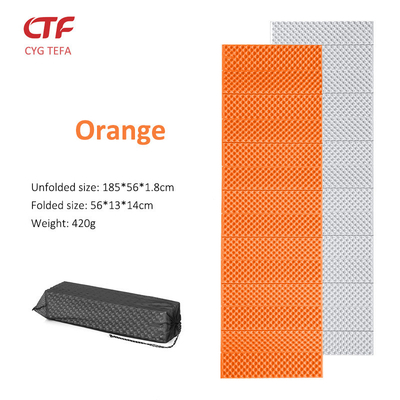 Tetap nyaman di mana saja Ringan dan tahan lama Aluminium film XPE IXPE busa Tidur Mat Camping Pad