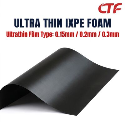 0.15mm 0.2mm 0.3mm Thin IXPE Foam Roll Gum Backed Waterproof Insulation Material untuk Tepi dan Aplikasi Elektronik