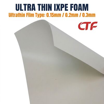 Titik IXPE Foam Roll 0.15mm 0.2mm 0.3mm Gum Backed Waterproof Insulation Sheet untuk pita dan penggunaan industri elektronik