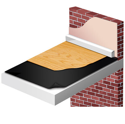 IXPE Foam Floor Underlayment Sound Absorbing Moisture Resistant Cushion untuk PVC SPC Vinyl Floor Ideal untuk Apartemen Hotel dan Rumah Sakit Renovasi