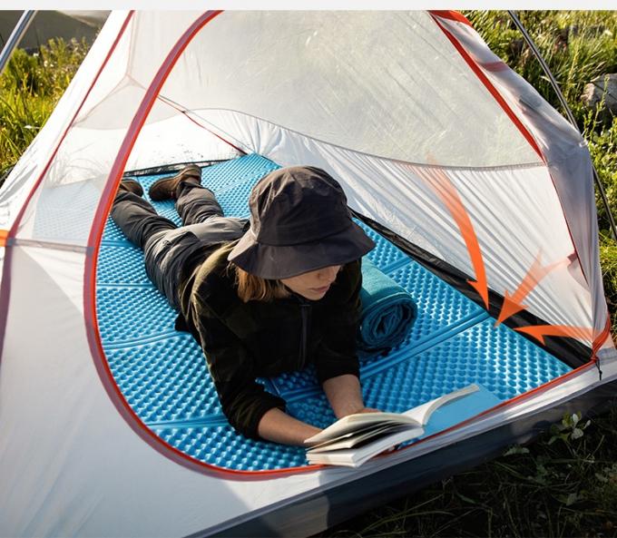 Grosir Double Folding Sleep Mats Aluminium Putih Film Closed Cell IXPE XPE Foam Sleeping Pad untuk Waterproof Camping 2 Orang 6