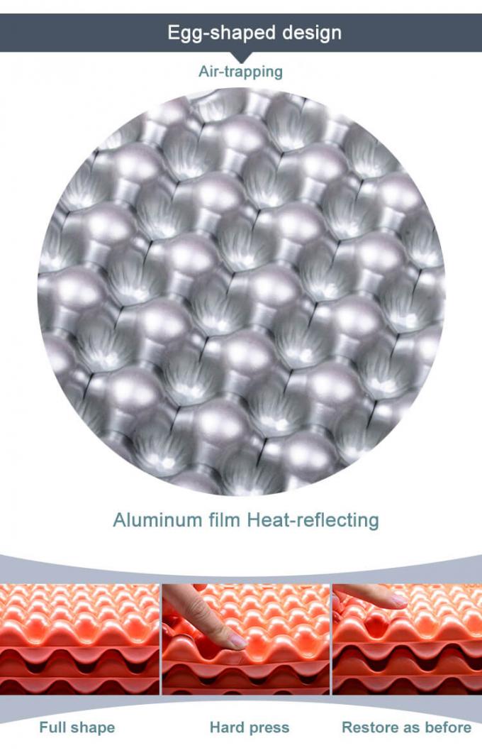 Grosir Double Folding Sleep Mats Aluminium Putih Film Closed Cell IXPE XPE Foam Sleeping Pad untuk Waterproof Camping 2 Orang 4