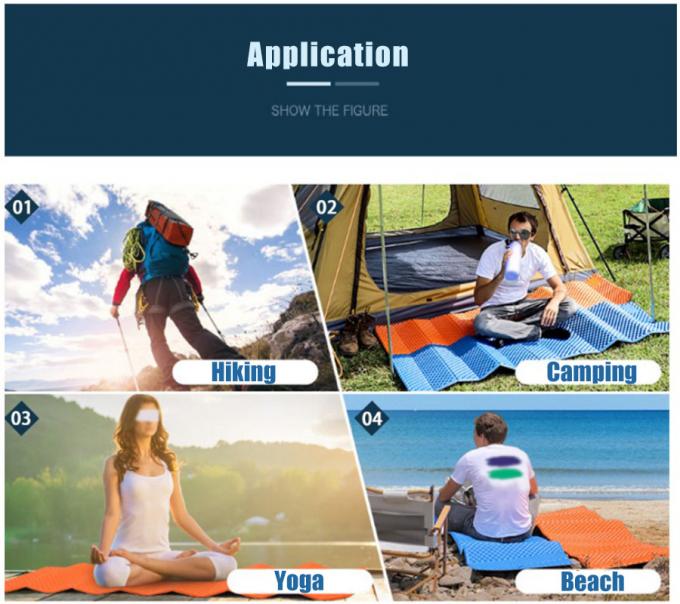 Grosir Double Folding Sleep Mats Aluminium Putih Film Closed Cell IXPE XPE Foam Sleeping Pad untuk Waterproof Camping 2 Orang 8